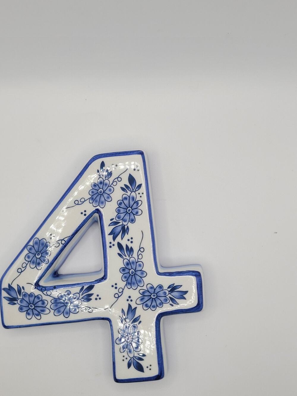 Pottery Number 4 Handmade Hand Painted